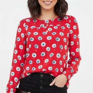 J. Crew vibrant Longfellow blouse